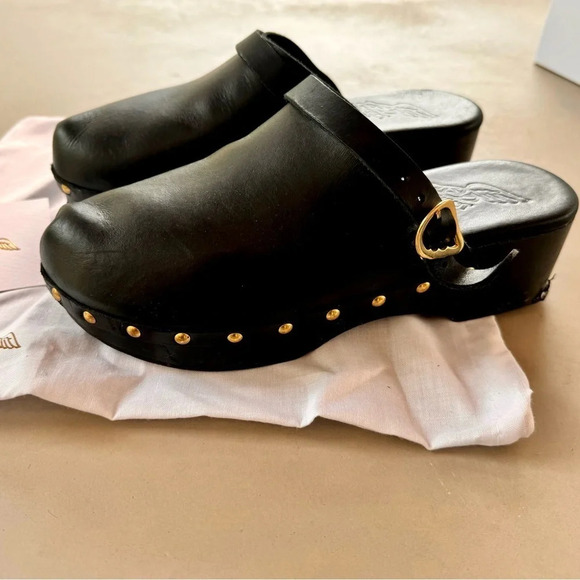 Ancient Greek Sandals Women’s Black Classic Closed Clog - Picture 4 of 13